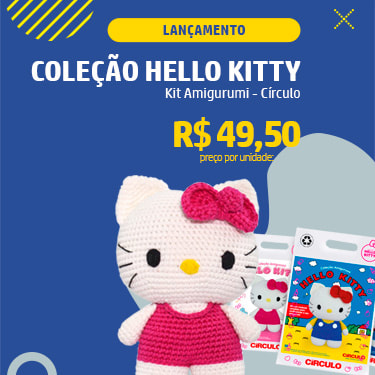 Kit Amigurumi Coleção Hello Kitty Círculo