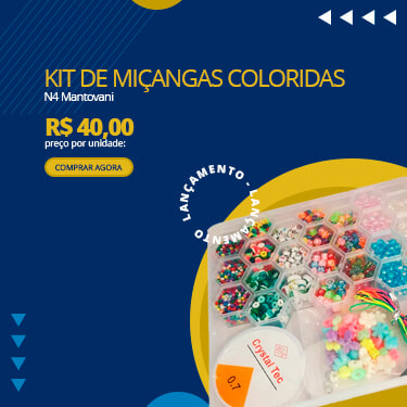 Kit de Miçangas Coloridas N4 Mantovani