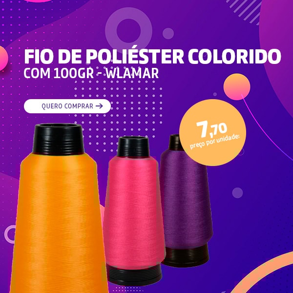 Fio de Poliéster Colorido com 100gr Un Wlamar