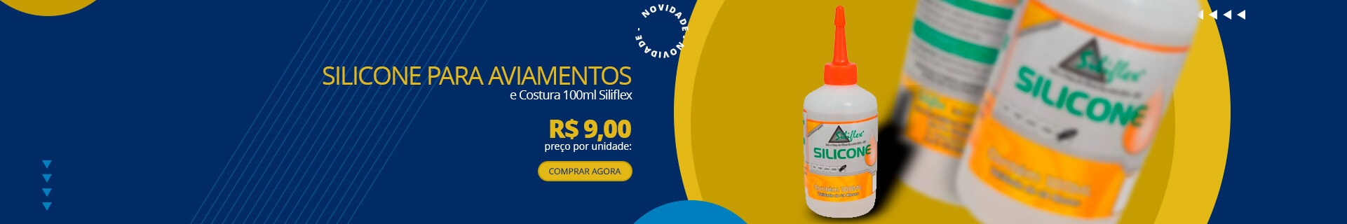 Silicone Para Aviamentos e Costura 100ml Siliflex