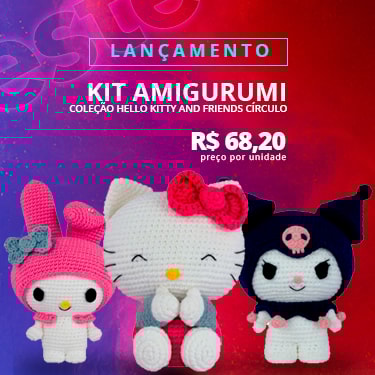 Kit Amigurumi Coleção Hello Kitty And Friends Círculo