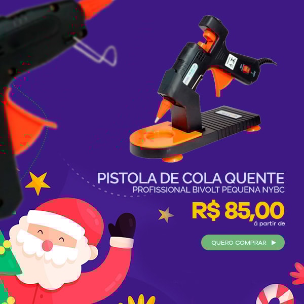 Pistola de Cola Quente Profissional Bivolt Pequena NYBC