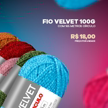 Fio Velvet 100g Com 165 Metros Círculo