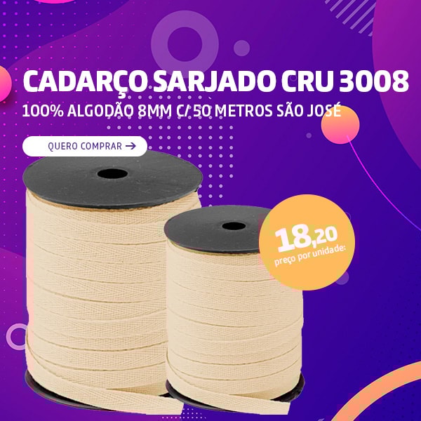 Cadarço Cru 8mm
