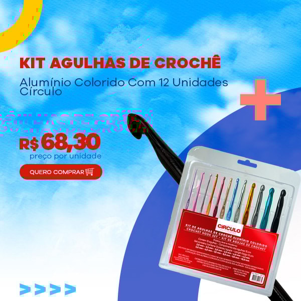 Kit Agulha Crochê Alumínio