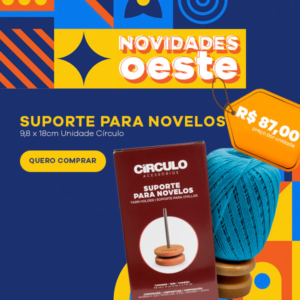 Suporte Para Novelos 9,8 x 18cm Unidade Círculo