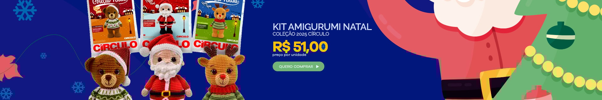 Kit Amigurumi Natal 2025