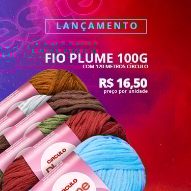 Fio Plume 100g Com 120 Metros Círculo