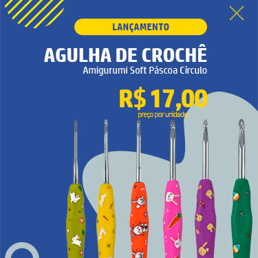 Agulha de Crochê Amigurumi Soft Páscoa Círculo