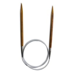 Agulha Circular Para Tricô Bambu e Aço Com 100CM Círculo Agulha Circular Para Tricô Bambu e Aço Com 100CM Círculo