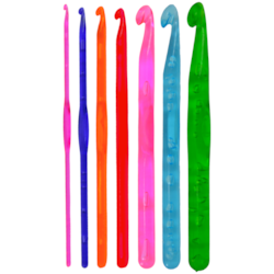 Agulha de Crochê 9mm a 12mm 100% Acrílico com 15 cm Círculo Agulha de Crochê 9mm a 12mm 100% Acrílico com 15 cm Círculo