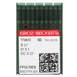 AGULHA INDUSTRIAL GROZ BECKERT DC X 27 COM 10 UNIDADES AGULHA INDUSTRIAL GROZ BECKERT DC X 27 COM 10 UNIDADES