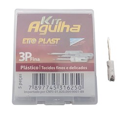 Agulha p/ Aplicador Tag Fix Kit c/5 Unidades Etiq Plast