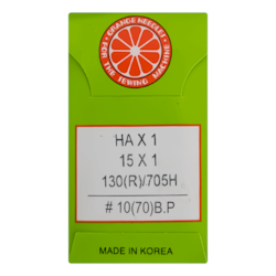 Agulha Para Máquina Doméstica HA X 1 Com 10UN Orange Agulha Para Máquina Doméstica HA X 1 Com 10UN Orange