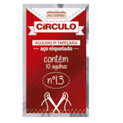 Agulha Para Tapeçaria - 13MM - C/10Un. Circulo Agulha Para Tapeçaria - 13MM - C/10Un. Circulo