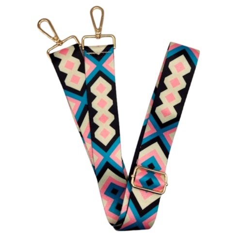 Alça Para Bolsa Com Regulagem e Mosquetão 3,5cm x 140cm Sanding