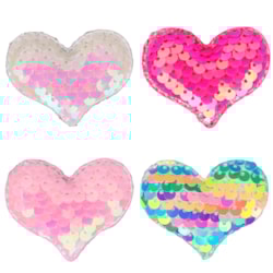 Aplique Com Lantejoula Coração 5,3cm Unidade Newz