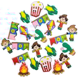 Aplique Emborrachado Festa Junina Variados Com 5 Unidades Sanding
