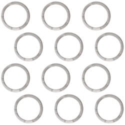 Argola Acrílica Transparente 50mm Com 12 Unidades Importada