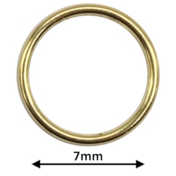 Argola de Metal 7mm Pacote Com 1000 Unidades 1101 Importada