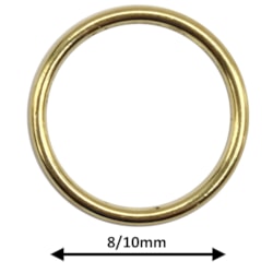 Argola de Metal 8-10mm Pacote Com 1000 Unidades Ama Fermoplast