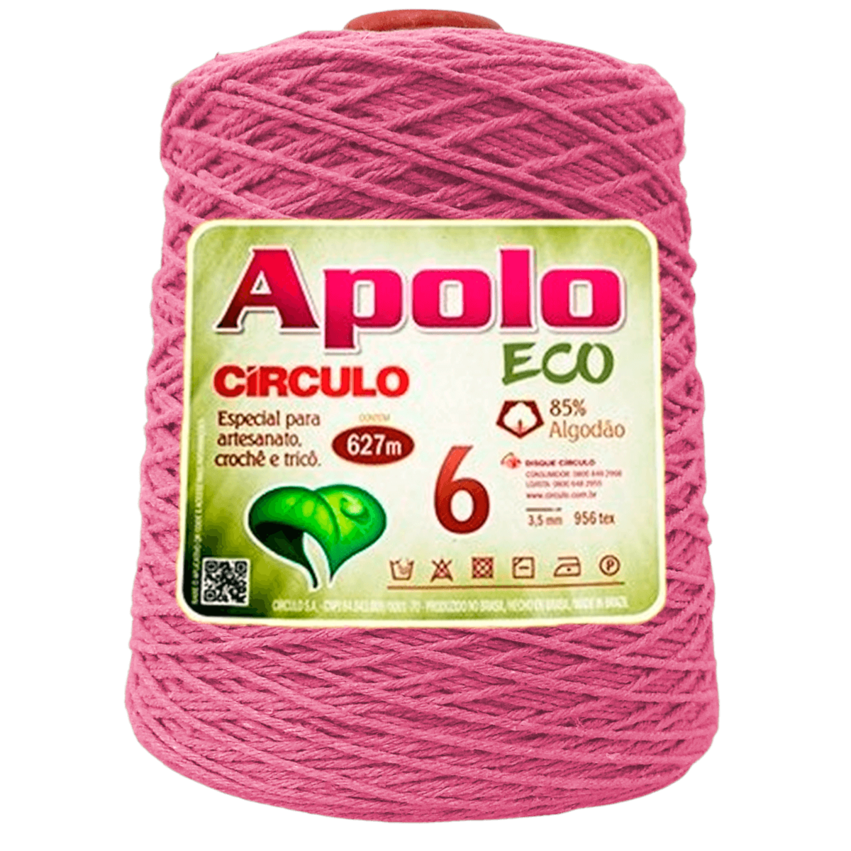 Barbante Apolo Eco 6 de 600gr com 627 Metros Círculo