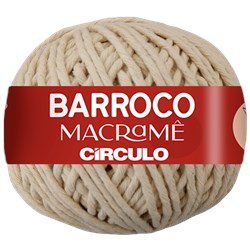 Barbante Barroco Macramê 100% Algodão 24 fios Cru c/500g Círculo