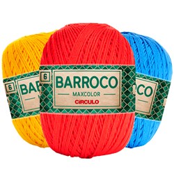 Barbante Barroco Maxcolor 6 100% Algodão 400gr Círculo
