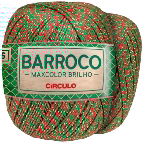 Barbante Barroco Maxcolor 6 Brilho Natalino 200Gr Círculo