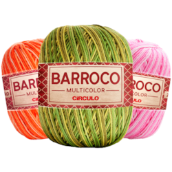 Barbante Barroco Multicolor 100% Algodão 400gr Círculo