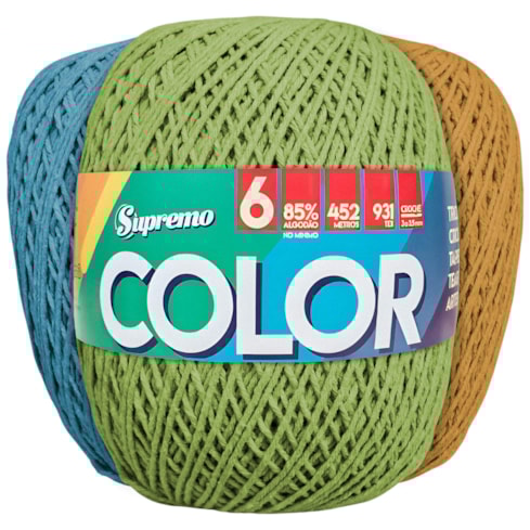 Barbante Color 6 400g Com 452 Metros Supremo