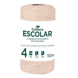 BARBANTE ESCOLAR EUROROMA 4 CRU C0M 152 METROS BARBANTE ESCOLAR EUROROMA 4 CRU C0M 152 METROS