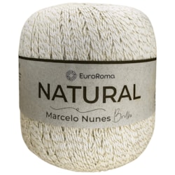 Barbante Natural Brilho 8/12 Com 795 Metros Cru Ouro EuroRoma