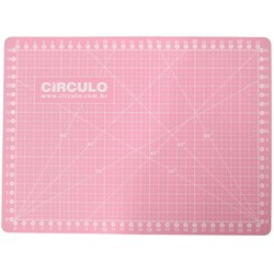 Base Para Corte de Tecidos Rosa - 30cm x 22cm - Circulo
