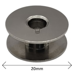 Bobina Carretilha Baixa Lisa de Metal Para Máquina Reta Industrial Ref.55623