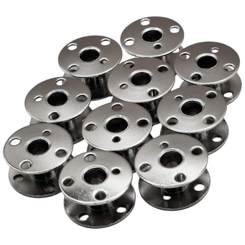 Bobina Carretilha Para Máquina Reta Metal Alta Com 10 Unidades Importada
