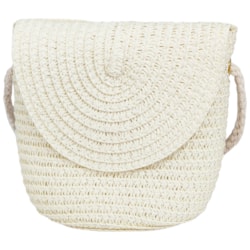 Bolsa de Ráfia Pequena 12cm x 14cm Creme Sanding