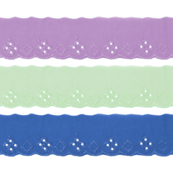 Bordado Inglês 2,9cm Ref 105311 com 13,7 Metros Trader Bordado Inglês 2,9cm Ref 105311 com 13,7 Metros Trader