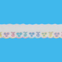 Bordado Inglês 3cm Ref 105310 Multicolor com 13,7 Metros Trader Bordado Inglês 3cm Ref 105310 Multicolor com 13,7 Metros Trader