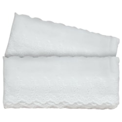Bordado Inglês 90mm Com 13,7 Metros Branco 152318 Sanding
