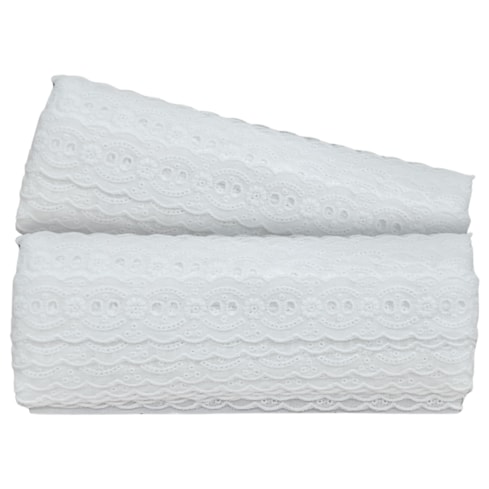 Bordado Passa Fita 30mm Com 13,7 Metros Branco 152371 Sanding
