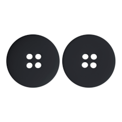 Botão 15,24mm 4 Furos Ref 8111-24 com 144Un Corozita Botão 15,24mm 4 Furos Ref 8111-24 com 144Un Corozita