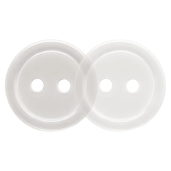 Botão 2 Furos Tamanho 22 Pacote Com 10 Unidades Transparente Importado