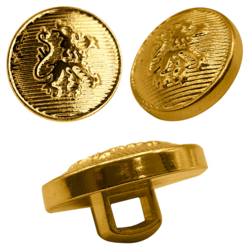 Botão Com Pé 10mm Dourado Com 144 Unidades NYBC