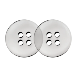 Botão de Camisa 12 mm 4 Furos Ref 01379/A Tamanho 20 com 1440Un NYBC