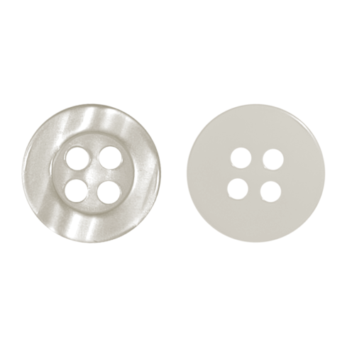 Botão de Camisa 4 Furos 1157 Tamanho 18 Com 10 Grosas NYBC