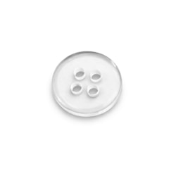 BOTAO DE CAMISA NYBC 03277A-24 4 FUROS TRANSPARENTE COM 144 UNIDADES