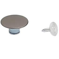 Botão Flexível 20mm Ferro Liso Ref 4020 c/1000 Unidades CL