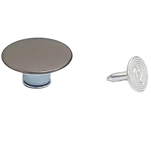 Botão Flexível 20mm Ferro Liso Ref 4020 c/1000 Unidades CL