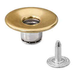 Botão Flexível Eberle Vazado 1177/90 Ferro Dourado Com 250 Unidades Botão Flexível Eberle Vazado 1177/90 Ferro Dourado Com 250 Unidades
